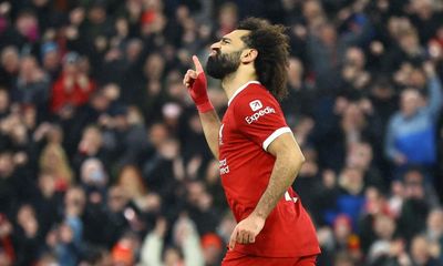 Mohamed Salah signs off with double in Liverpool’s frantic win over Newcastle