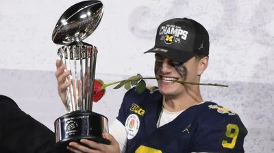 Michigan’s J.J. McCarthy Didn’t Touch a Rose All Week at the Rose Bowl Until He Won the Game Due to Superstition