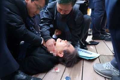 South Korean Opposition Leader Stabbed In Neck