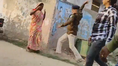 Video of Bihar cop thrashing woman goes viral, probe ordered