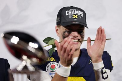 Jim Harbaugh called J.J. McCarthy the ‘greatest’ Michigan quarterback, which is obviously absurd