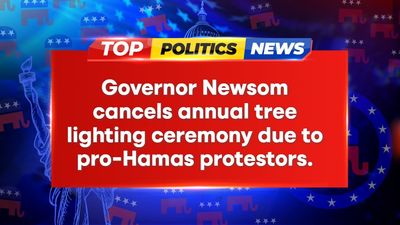 Governor cancels tree lighting due to pro-Hamas protestors