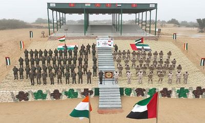 India-UAE joint military exercise 'Desert Cyclone' commences in Rajasthan