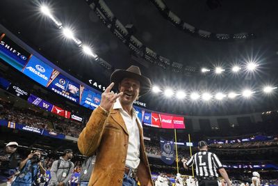 Texas superfan Matthew McConaughey was not alright, alright, alright on the Longhorns’ sidelines