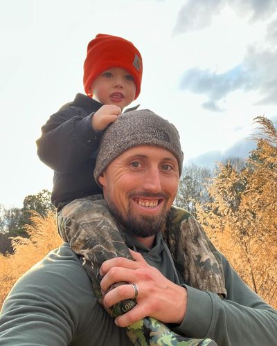 Shawn Armstrong's Delightful Moments with Son in the Woods