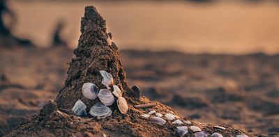 When you sit down to build a sandcastle, take a look around you: the beach is already sculpting