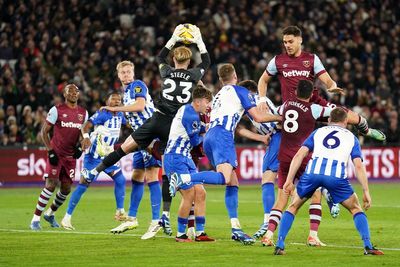 West Ham and Brighton fight out stalemate in race for European places