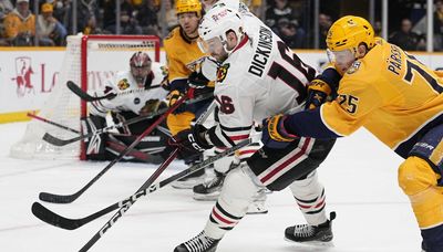 Blackhawks suffer another mid-game injury in shutout loss to Predators