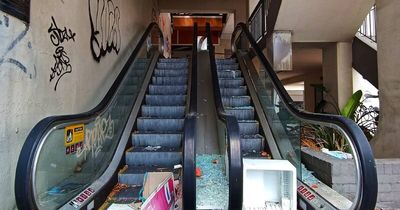 Photographs reveal shocking decay of vandalised Hunter Street Mall