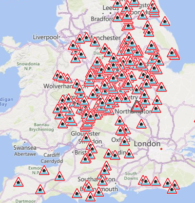 Mapped: UK hit by more than 600 flood warnings and alerts after Storm Henk downpours