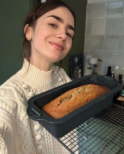 Lily Collins: Baking Bliss and Selfie Delight