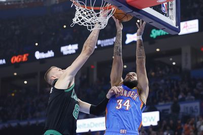 Kristaps Porzingis sees a silver lining in the Celtics loss to the OKC Thunder