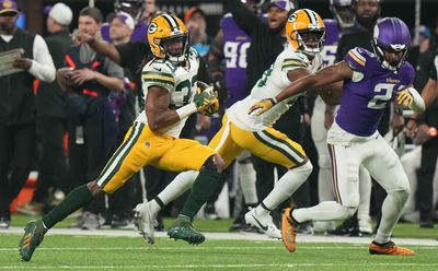 Aaron Jones and Packers’ surging run game to face ‘stout’ Bears front