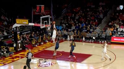 USC’s Bronny James Wows Fans With Electric Alley-Oop Dunk vs. Cal