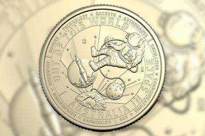 Australia celebrates space history on world's 1st coin minted in 2024