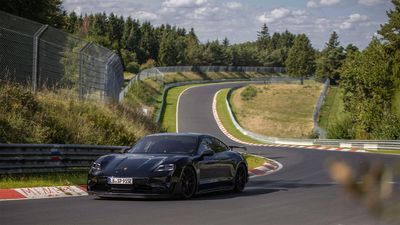 Porsche smashes Tesla's Nürburgring record with potent pre-series Taycan