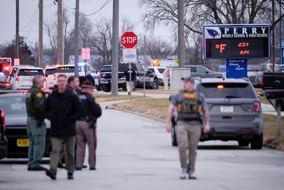 Police say there has been a shooting at a high school in Perry, Iowa; extent of injuries unclear