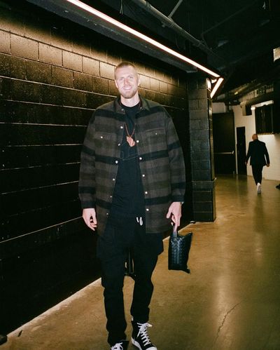 Kristaps Porzingis: Style Icon in Timeless All-Black Ensemble