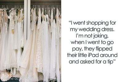 “They Saw The Blood Leave My Body”: Woman Refuses To Tip 10% At Bridal Store