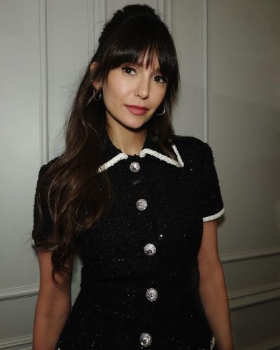 Elevated Elegance: Nina Dobrev's Effortlessly Chic Black Outfit