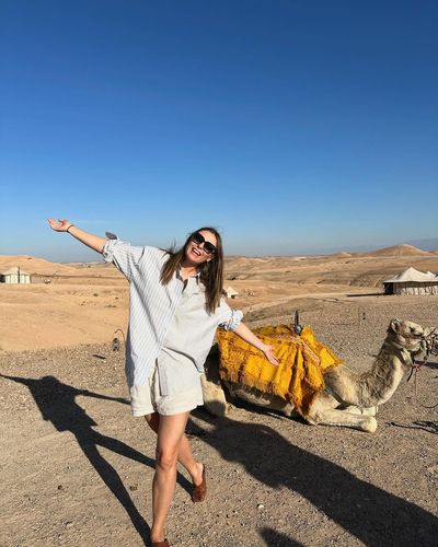 Maria Sharapova's Serene Moments in Agafay Desert, Morocco