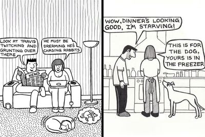 76 Relatable Comics About The Reality Of Owning A Dog From The Series “Off The Leash”