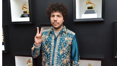 Benny Blanco achieves a subtly elegant kitchen by utilizing this eternally versatile hue