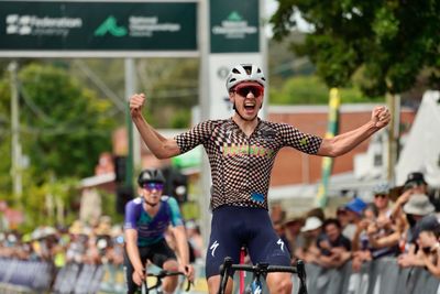 Fergus Browning claims Australia's U23 men's road title day after being knocked off bike