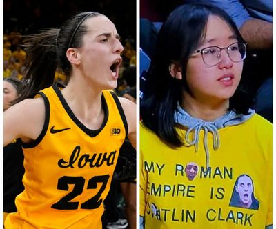 Caitlin Clark had a laugh over a fan’s perfect custom shirt after triple-double