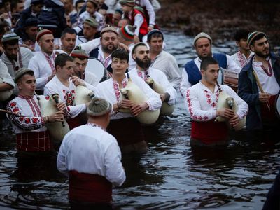Bulgarians celebrate the feast of Epiphany with traditional rituals