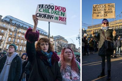 In pictures: Pro-Palestine protesters hold demonstrations across Scotland