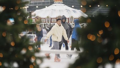 At Wrigley Field ‘Winterland,’ a chance to go on the field and enjoy ice rides on a wintry day