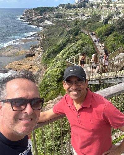 A Scenic Morning Walk with Harsha Bhogle and Michael Vaughan