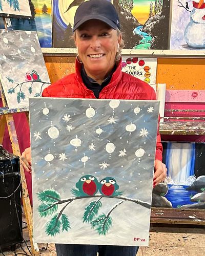 Dottie Pepper Embraces Winter with Artistic Joy and Creativity