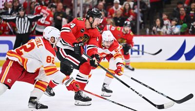 Ragtag Blackhawks roster rallies for unlikely victory against Flames