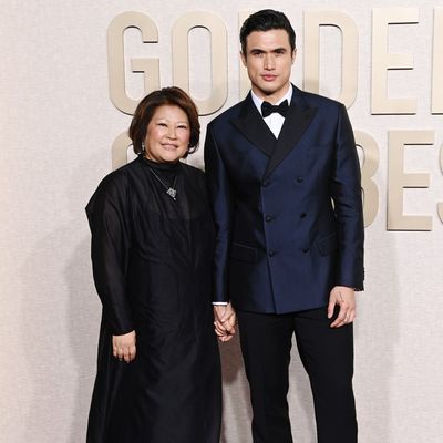 Charles Melton Brought His Mother, Sukyong, As His Date to the Golden Globes