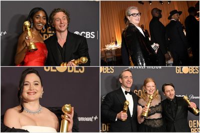 ‘Hollywood is back!’ Golden Globes toasts its glittering return with A-listers galore in historic night
