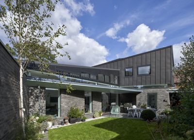 Threefold House folds origami-style in its angular London plot