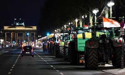 German vice-chancellor warns of extremism as far-right groups join farmers’ protest – as it happened