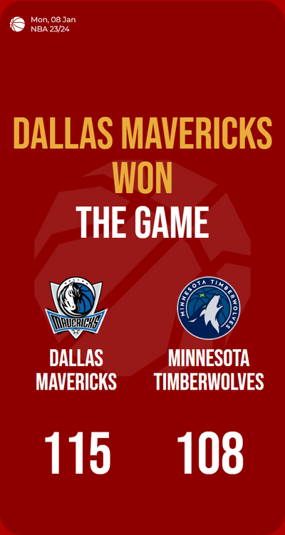 Mavericks steal victory from Timberwolves in thrilling NBA showdown!