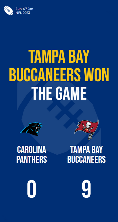 Buccaneers dominate Panthers, shutting out opponent with a commanding 9-0 victory!