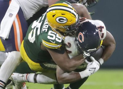 Packers defensive front controls line of scrimmage and game vs. Bears