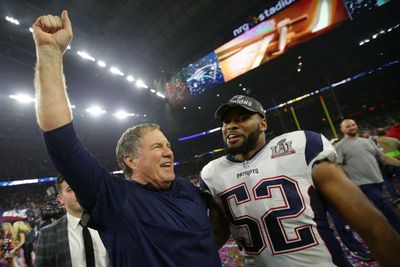 The Falcons are reportedly interested in Bill Belichick, setting off another round of ’28-3′ jokes