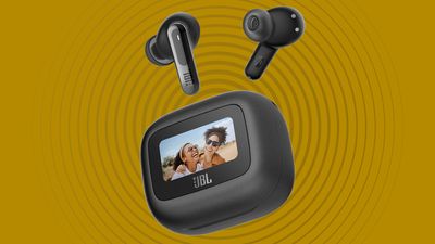 JBL's new wireless earbuds are crammed with next-gen features, including a screen on the case