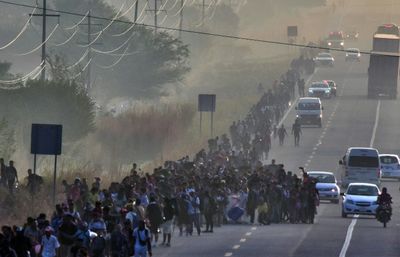 Migrants Resume Caravan March In Mexico, Say Misled By Officials
