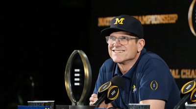 Jim Harbaugh Dances Around NFL Questions After Michigan’s National Championship Win