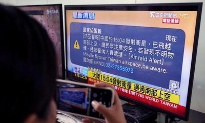 Chinese satellite launch triggers emergency alert across Taiwan