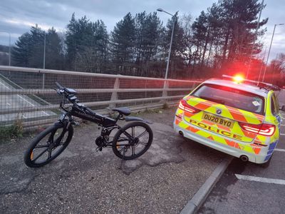 Cyclist stopped by police for riding e-bike on M25