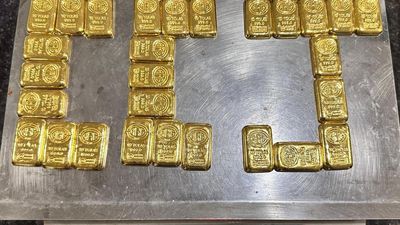 28 gold bars seized from IndiGo flight dustbin at Calicut airport