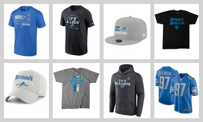 Best Detroit Lions NFC North champions, playoff gear